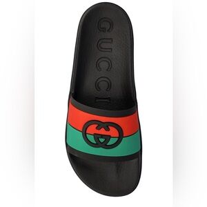 Copy - Gucci Interlocking-G Web-Stripe slides Unisex
